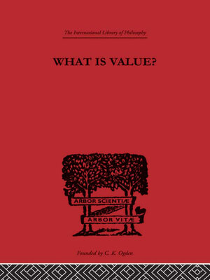 cover image of What is Value?